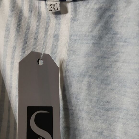 Saukole blue white wrap tank top Sz 2XL - Picture 4 of 6